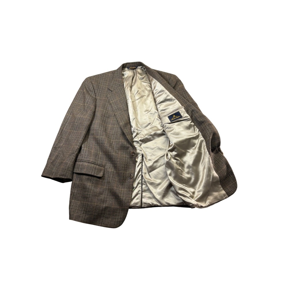 Brooks Brothers Made USA Glen Plaid Wool Sport Coat Blazer